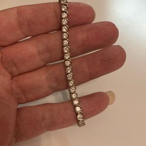 Elegant Sterling Silver Tennis Bracelet